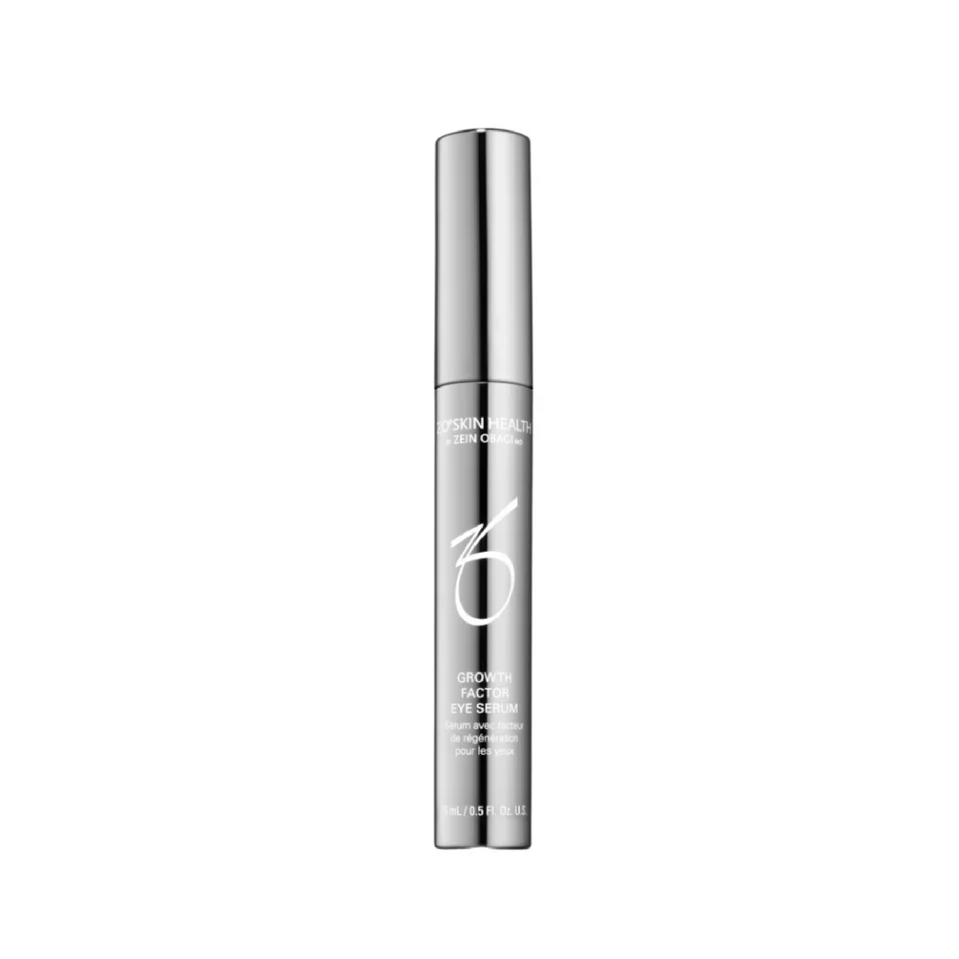ZO Skin Health Growth Factor Eye Serum 15ml retinol-free eye serum with growth factor technology and cooling applicator to target wrinkles, puffiness and dark circles