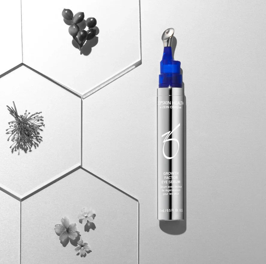 ZO Skin Health Growth Factor Eye Serum with Neuropeptide, Sodium Acetylated Hyaluronate and Daisy Flower Extract to help plump, firm and brighten the eye area