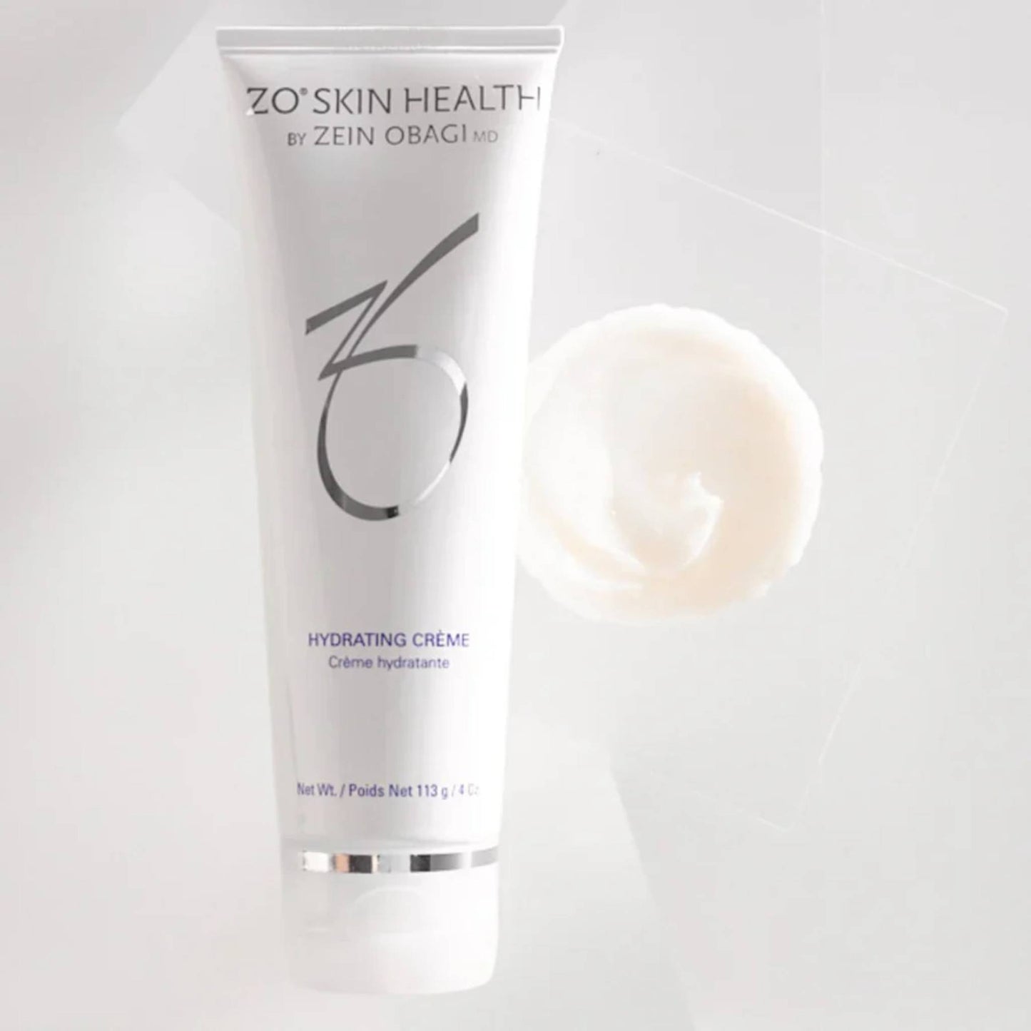 ZO Skin Health Hydrating Crème with Glycerin, Sodium Hyaluronate and ZO-RSS2 plant stem cell complex supporting skin barrier function and antioxidant protection
