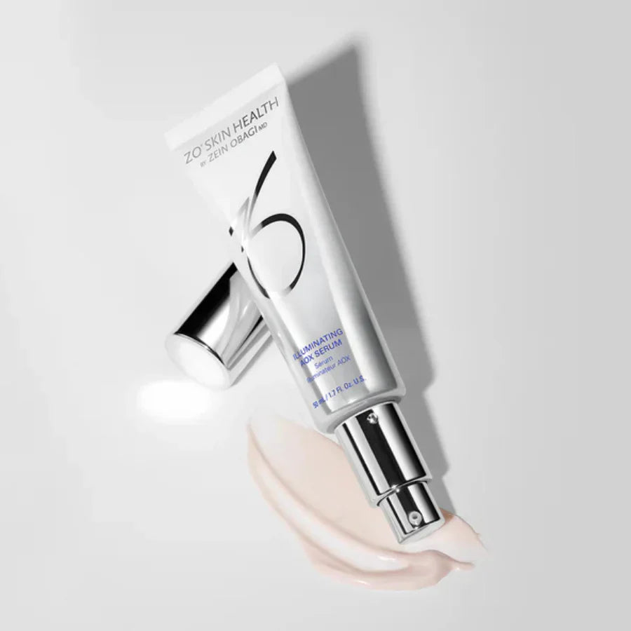 ZO Skin Health Illuminating AOX Serum with plant stem cell complexes micrococcus lysate and polyglutamic acid for cellular repair and brightening