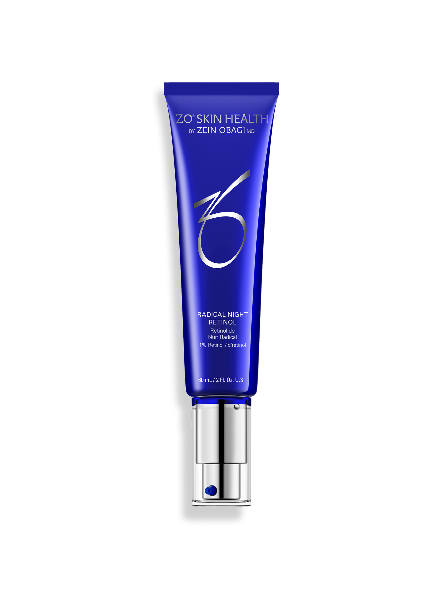 ZO Skin Health Radical Night Repair with microencapsulated Retinol and plant stem cells supporting skin renewal and antioxidant protection overnight