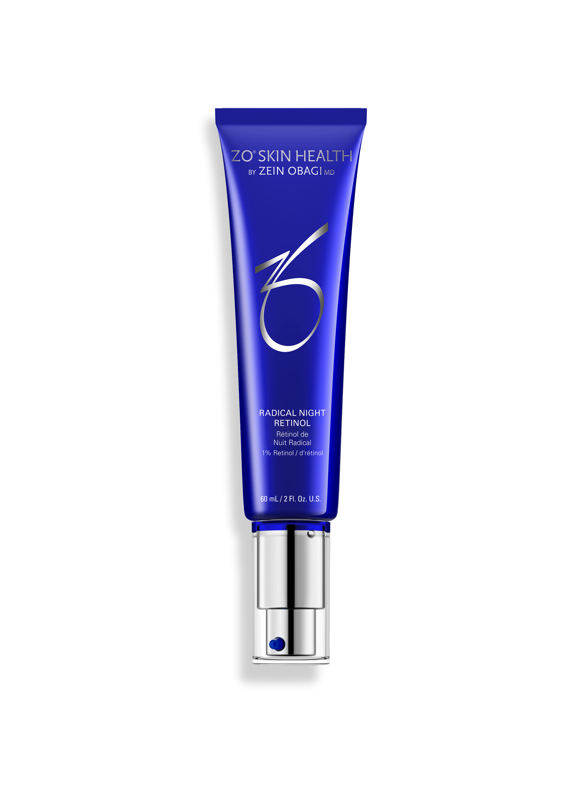 ZO Skin Health Radical Night Repair with microencapsulated Retinol and plant stem cells supporting skin renewal and antioxidant protection overnight