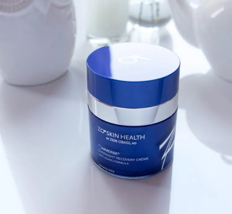 ZO Skin Health Recovery Crème with Retinol, Ceramide NG and Canadian Willowherb Extract to help soothe, firm and nourish dry or dehydrated skin
