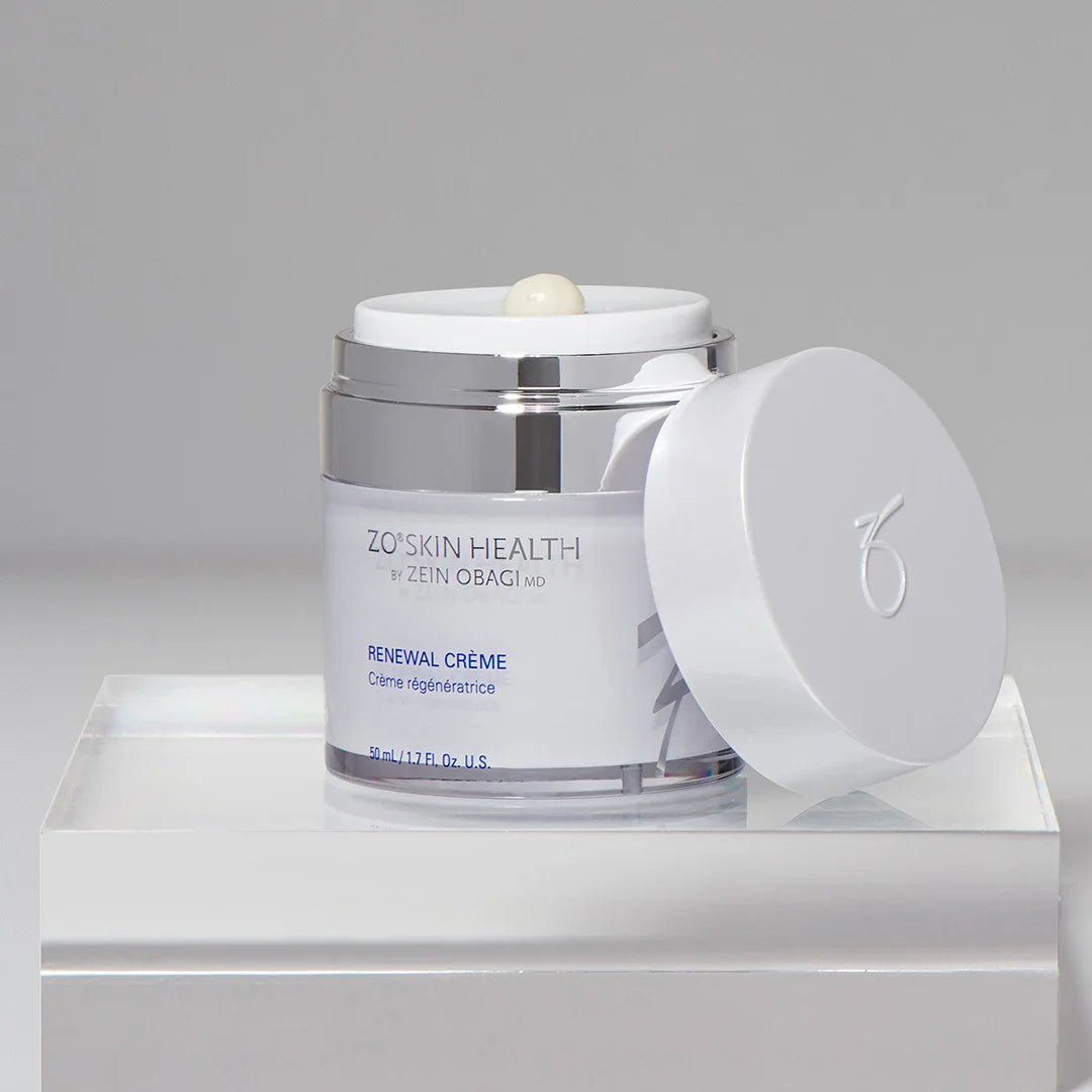 ZO Skin Health Renewal Crème for sensitive and post-procedure skin seeking daily hydration, antioxidant protection and a calmer complexion