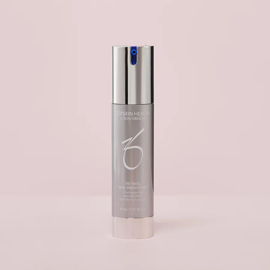 ZO Skin Health Retinol Skin Brightener 0.5% with bakuchiol soy isoflavones and vitamins C and E for antioxidant protection and pigmentation support