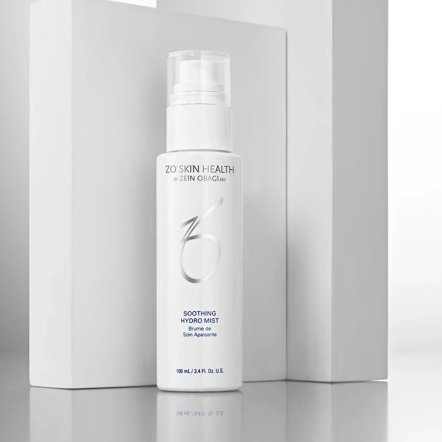 ZO Skin Health Soothing Hydro Mist with Sodium Hyaluronate, Aloe Vera and Allantoin replenishing moisture and soothing the skin's surface