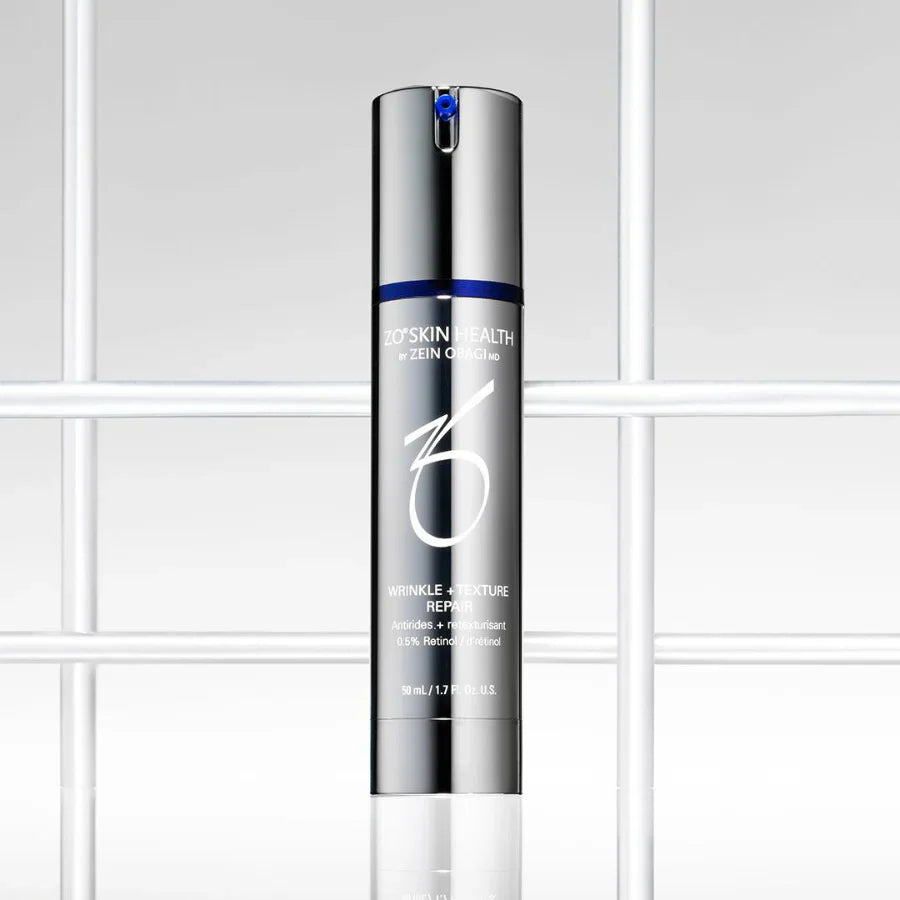 ZO Skin Health Wrinkle + Texture Repair for ageing skin seeking smoother texture, improved firmness and restored hydration with retinol