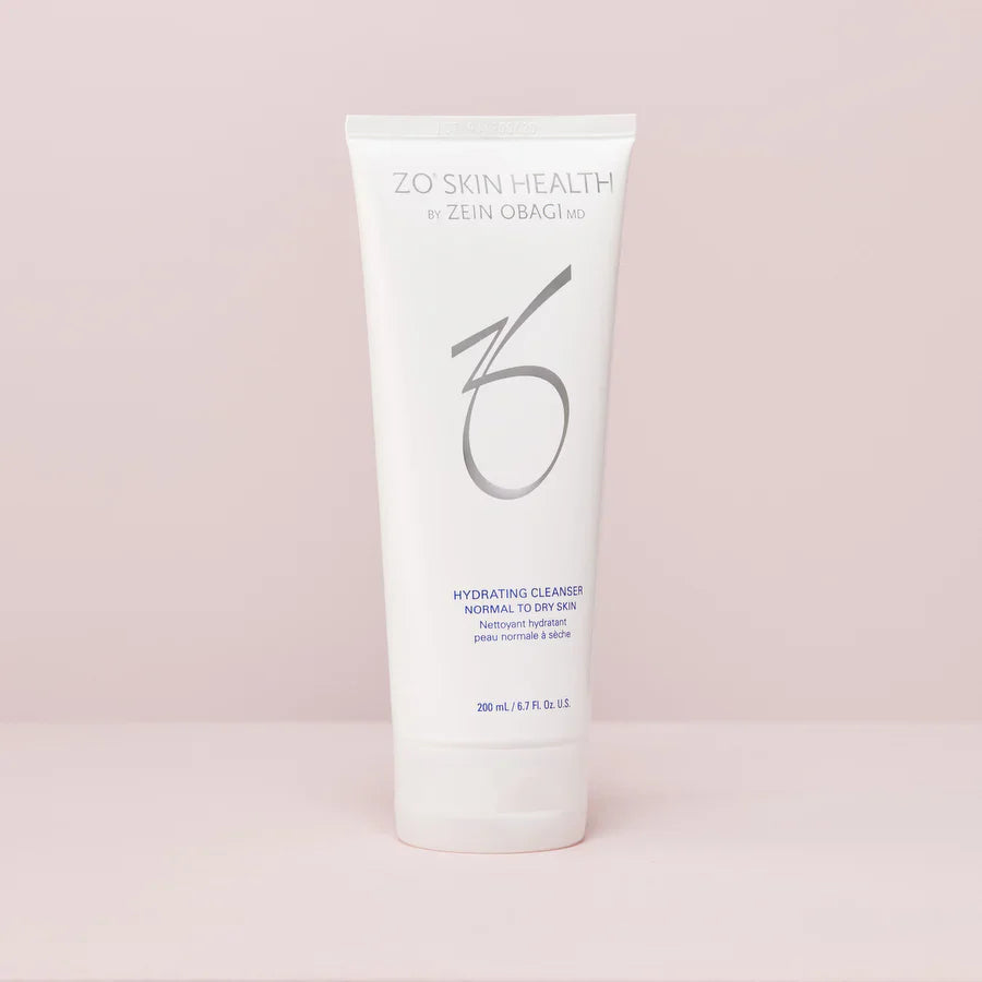 ZO Skin Health Hydrating Cleanser with sodium PCA urea allantoin and polyquaternium-51 to restore and retain skin hydration during cleansing