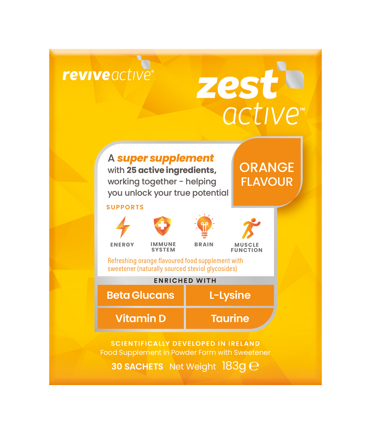 Revive Active Zest Active Orange & Free Omega 30 Sachets
