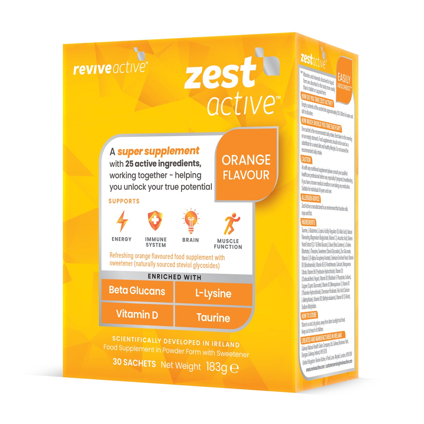 Revive Active Zest Active Orange & Free Omega 30 Sachets