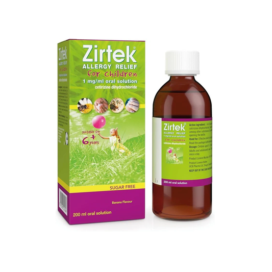 Zirtek 1mg\ml Oral Solution Cetirizine Dihydrochloride 200ml