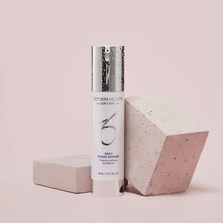 ZO Skin Health Daily Power Defense with Matrixyl 3000 Ultrasomes and vitamins A and E to support collagen and minimise fine lines