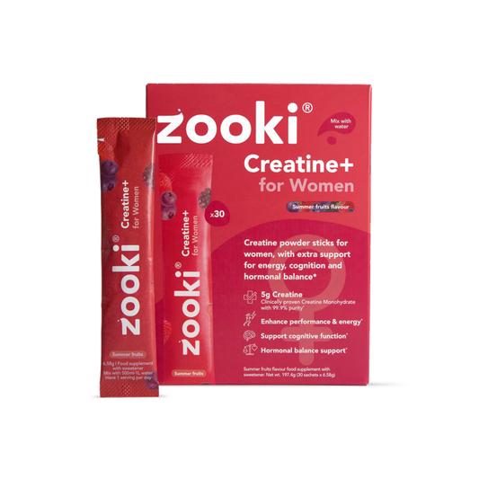 Zooki Creatine+ For Women, Summer Fruits Flavour - 30 Sachets