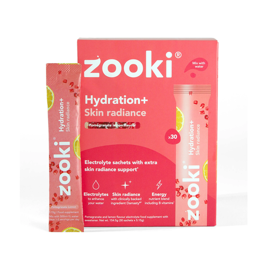Zooki Hydration+ Skin Radiance, Pomegranate Flavour - 30 Sachets