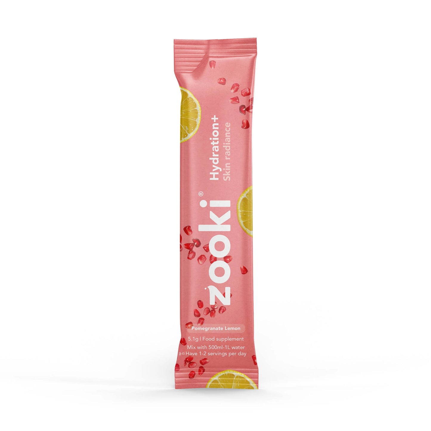 Zooki Hydration+ Skin Radiance, Pomegranate Flavour - 30 Sachets