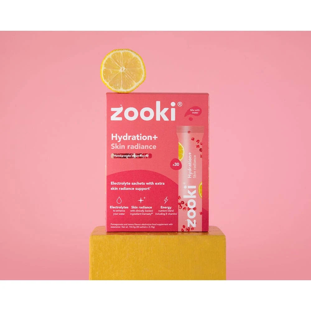 Zooki Hydration+ Skin Radiance, Pomegranate Flavour - 30 Sachets