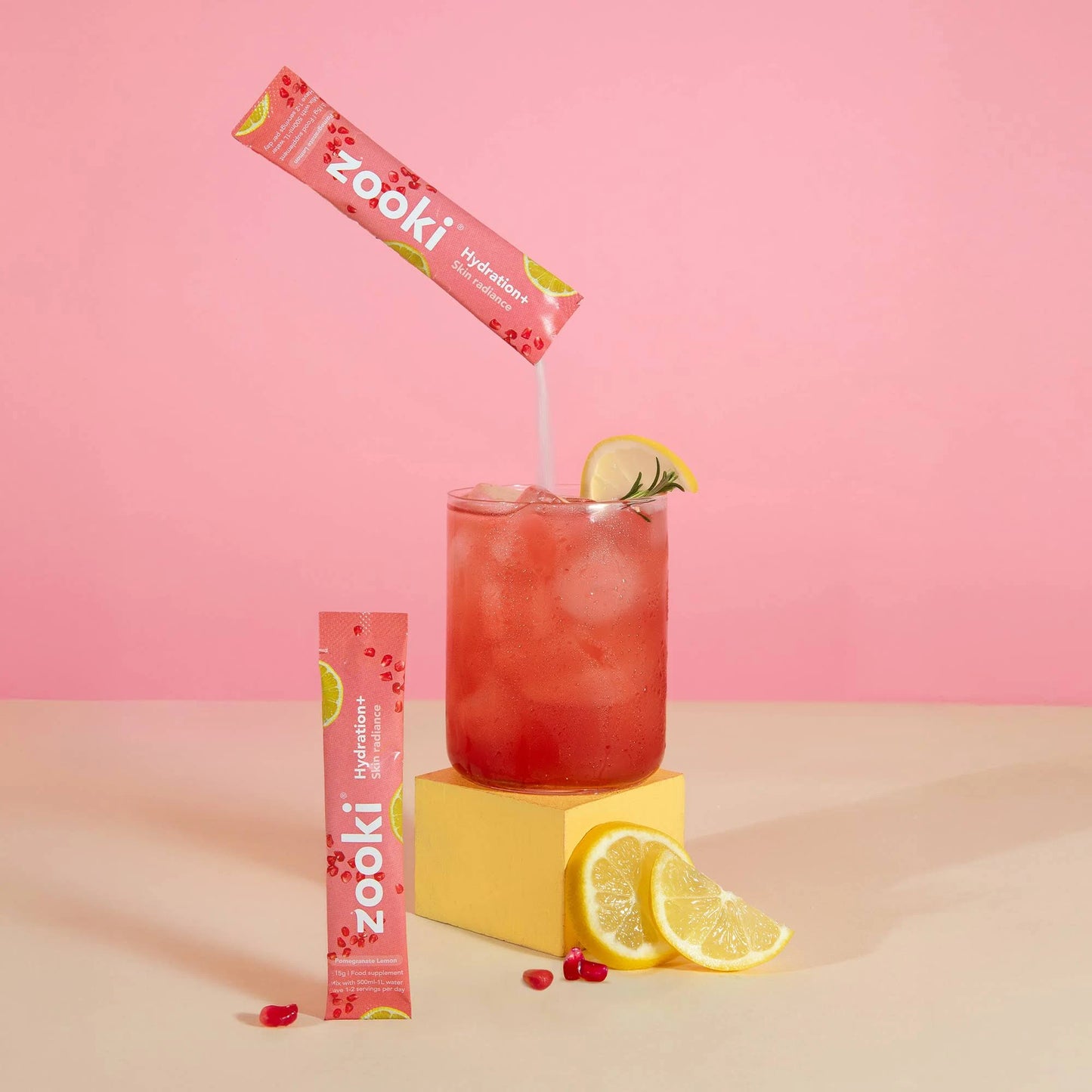 Zooki Hydration+ Skin Radiance, Pomegranate Flavour - 30 Sachets
