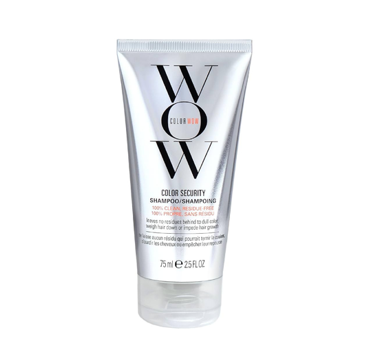 Wow Color Security shampoo tube on a white background