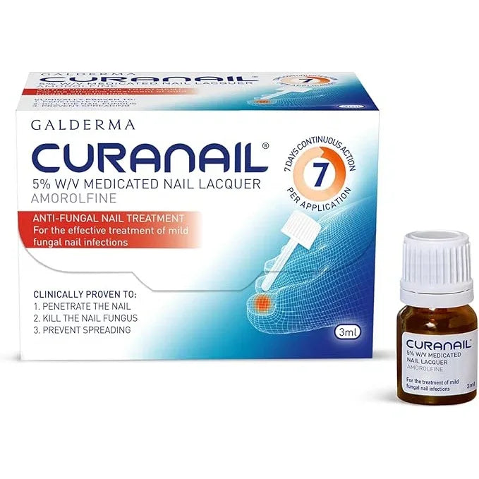 Galderma Curanail 5% W/V Medicated Nail Lacquer 3ml