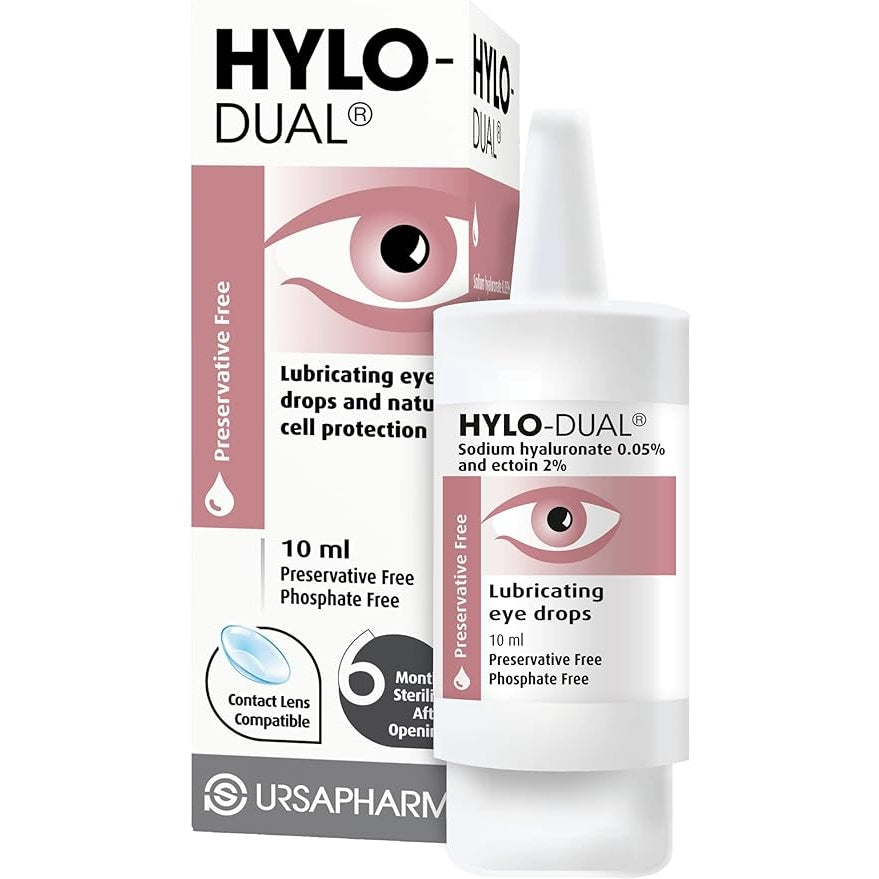 Hylo-Dual Lubricating Eye Drops – Relief for Dry & Allergy Eyes 10 ml