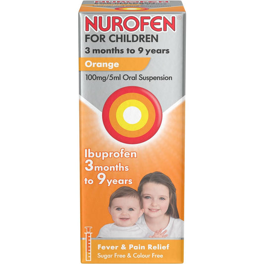 Nurofen For Children 3 Months to 9 Years Orange 100mg/5ml