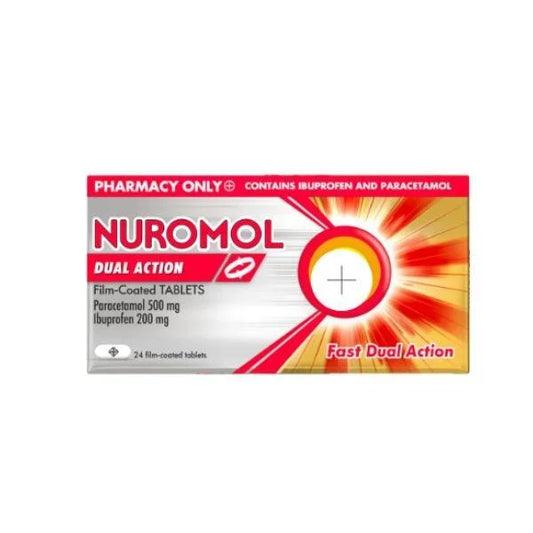 Nuromol Dual Action Pain Relief Ibuprofen & Paracetamol 16 Tablets