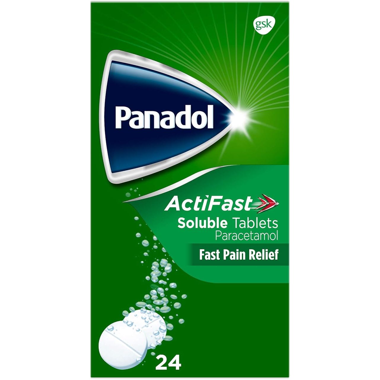 Panadol Actifast Soluble Tablets 24 Tablets