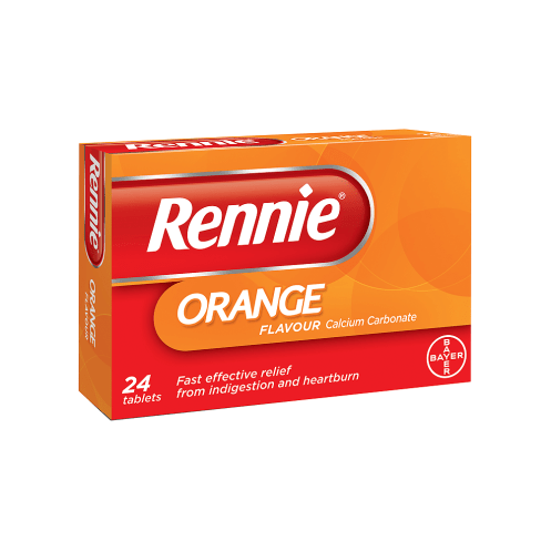Rennie Orange Flavour 24 Chewable Tables