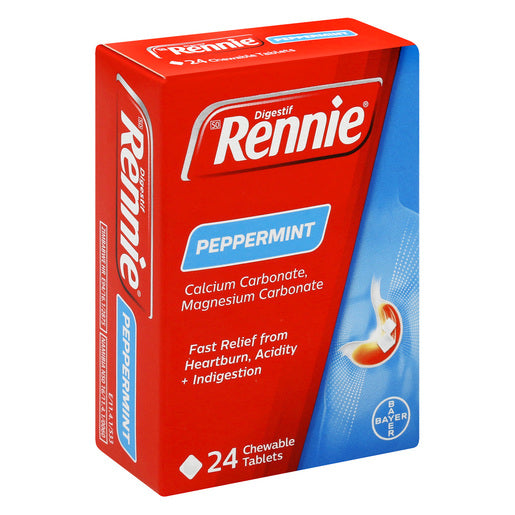 Rennie Peppermint Antacid 24 Tablets