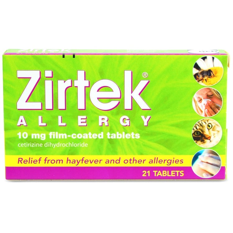 Zirtek Allergy Relief 21 Tablets